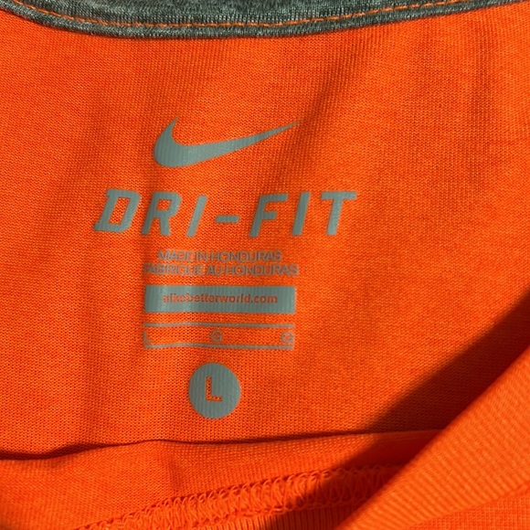 Dri-fit large bright orange shirt in like new condition. - Picture 4 of 4